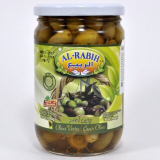 Оливки зеленые с косточкой Al-Rabih, 600г